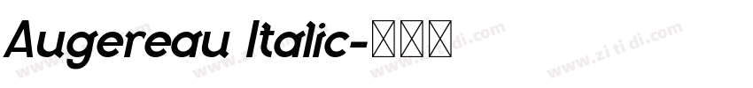 Augereau Italic字体转换